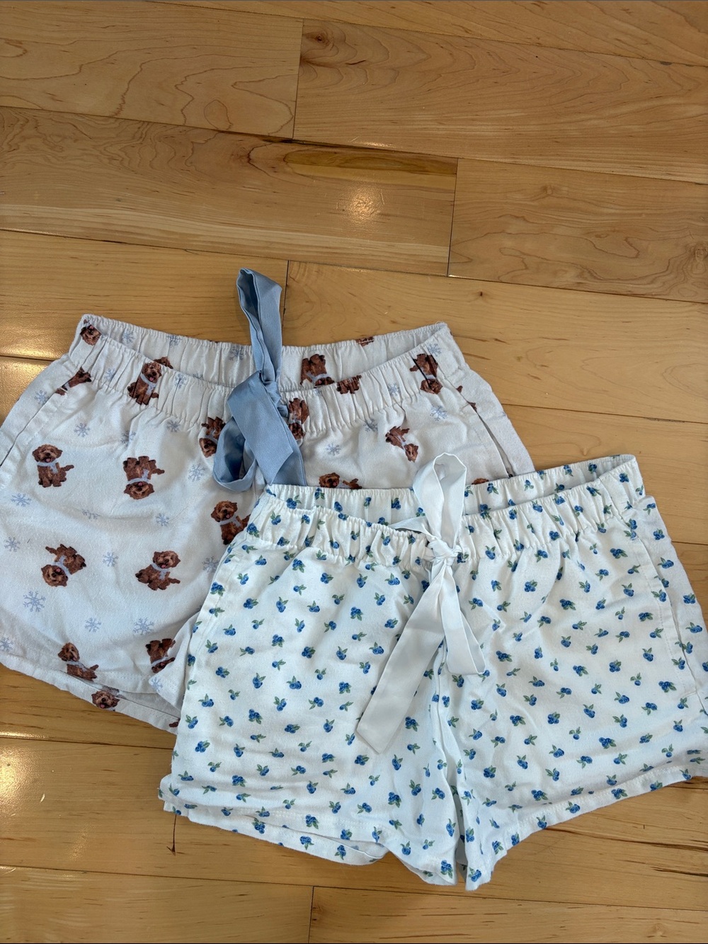 set of 2 hollister pajama shorts